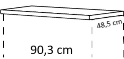 Cocooning Abdeckboden, 16 mm stark, 903 mm breit, 486,5 mm tief 16884 0