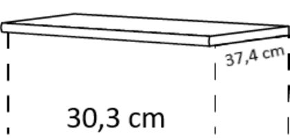 Cocooning Abdeckboden, 16 mm stark, 303 mm breit, 374 mm tief 16880 0