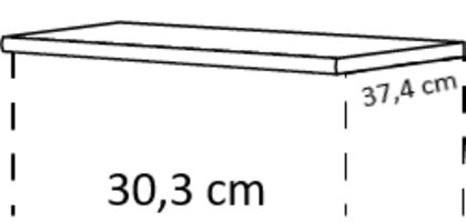 Cocooning Abdeckboden für Sideboards, 30,3 cm breit, 37,4 cm tief 0