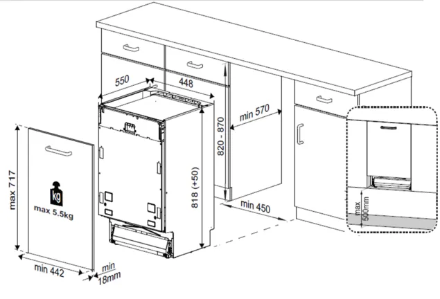 Cocooning BEKO Vollintegrierter Geschirrspüler BDIS 15N22, 450 mm breit, 5 Programme BDIS15N22 1