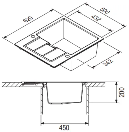 Cocooning FRANKE: Einbauspüle Sirius S2D 611-62, aus Tectonite  Carbon 87502 1