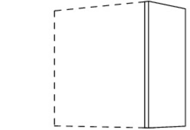 Cocooning Abschluss- / Zwischenwange für Wandschränke, Höhe 1 WW16-1 0