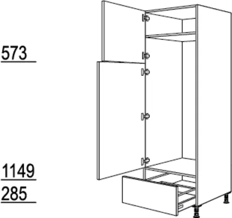 Cocooning Geräte-Umbau Kühl-Gefrierautomat für 145 cm hohe Geräte G145A-1 3