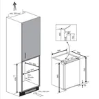 Cocooning BEKO Integrierter Kühlautomat B 1754 N, rechts Anschlag 2