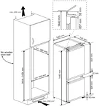 Cocooning BEKO Integrierte Kühl- Gefrierkombination BCSA240K4SN BCSA240K4SN 1