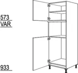 Cocooning Geräte-Umbau Kühlautomat und Mikrowelle /  Dampfgarer / Kompaktgerät G88MDK-1 3