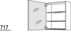 Cocooning Spiegelschrank WBSP60-1 2