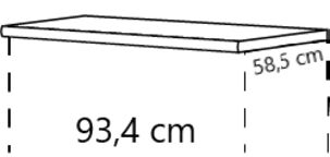 Cocooning Abdeckboden für Highboards ADB1693-59-E 0